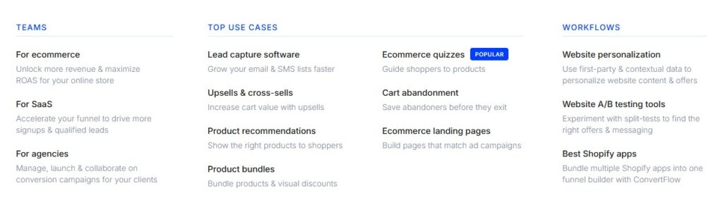 convertflow - ecommerce funnel builder